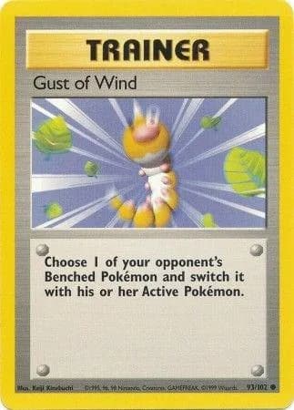 Unlimited Gust of Wind card front, Base Set 93/102