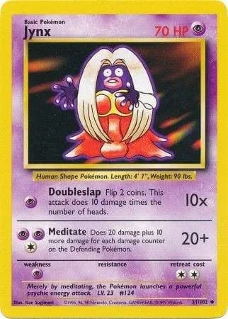 Unlimited Jynx card front, Base Set 31/102