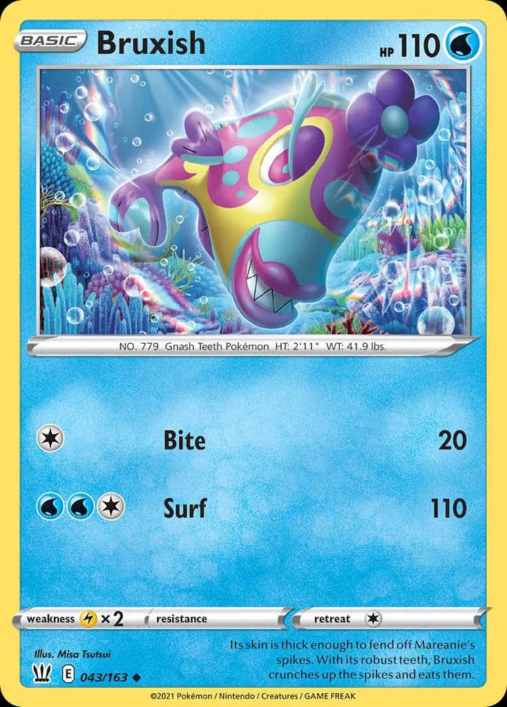Battle Styles Bruxish card front, 43/163