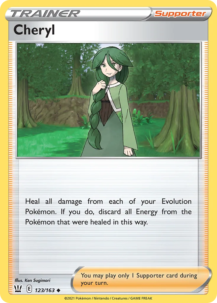 Battle Styles Cheryl card front, 123/163