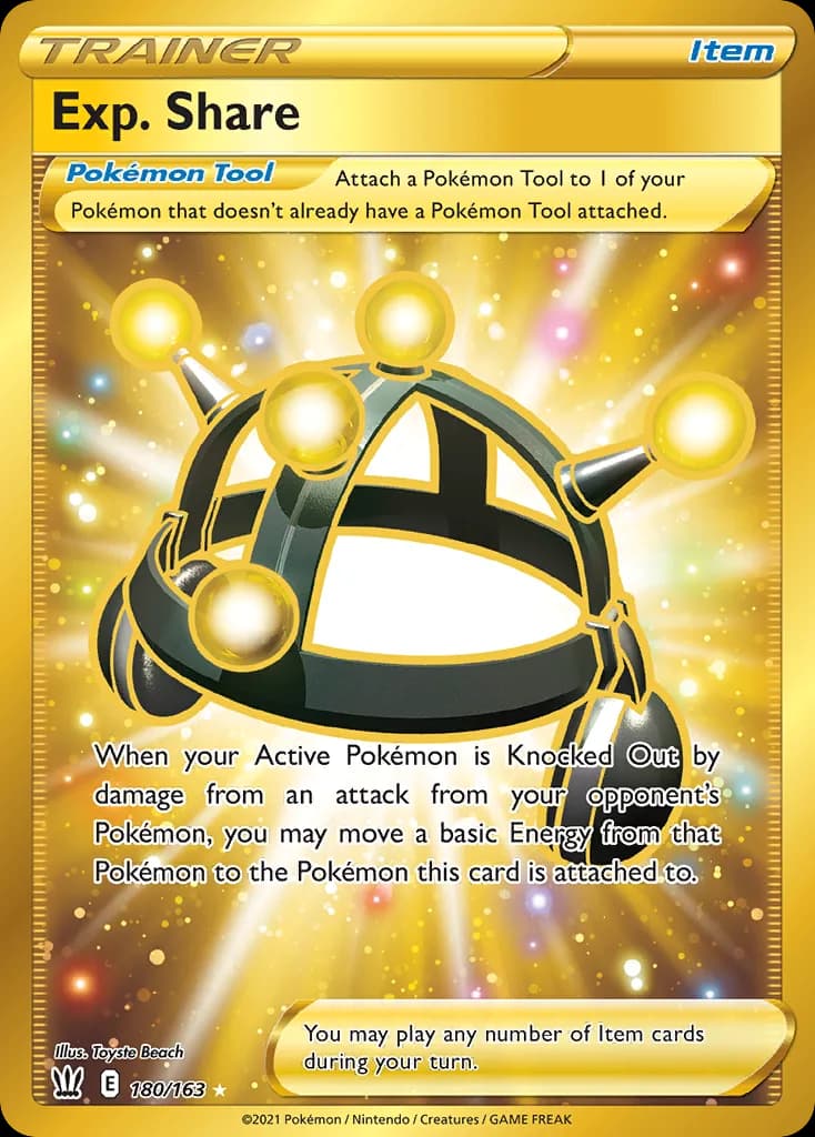 Battle Styles Exp. Share card front, 180/163