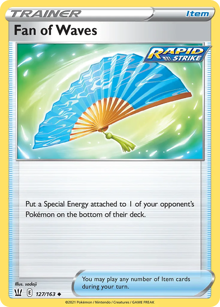 Battle Styles Fan of Waves card front, 127/163