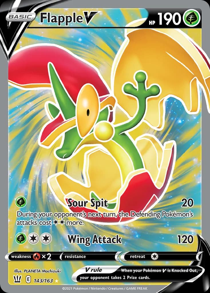 Battle Styles Flapple V card front, 143/163