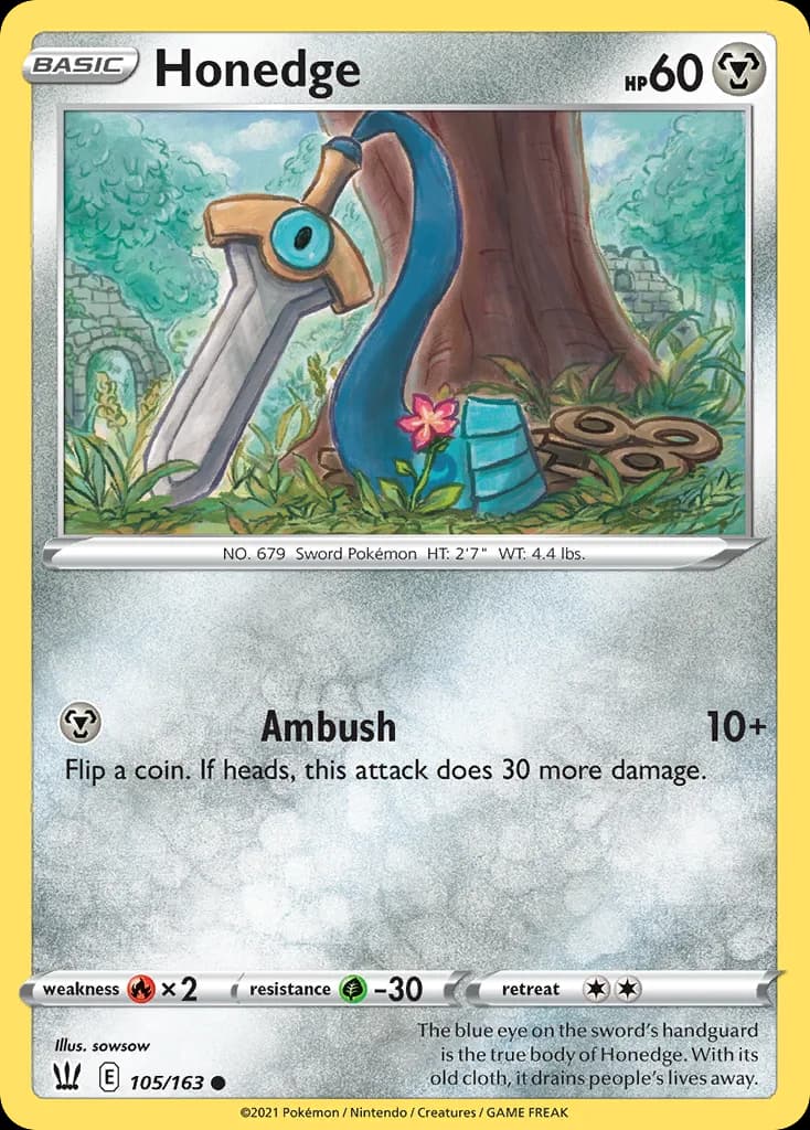 Battle Styles Honedge card front, 105/163