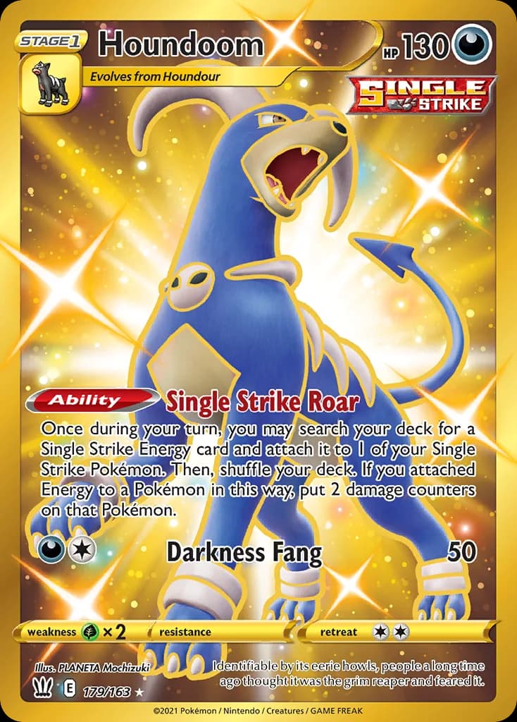 Houndoom card front, Battle Styles 179/163