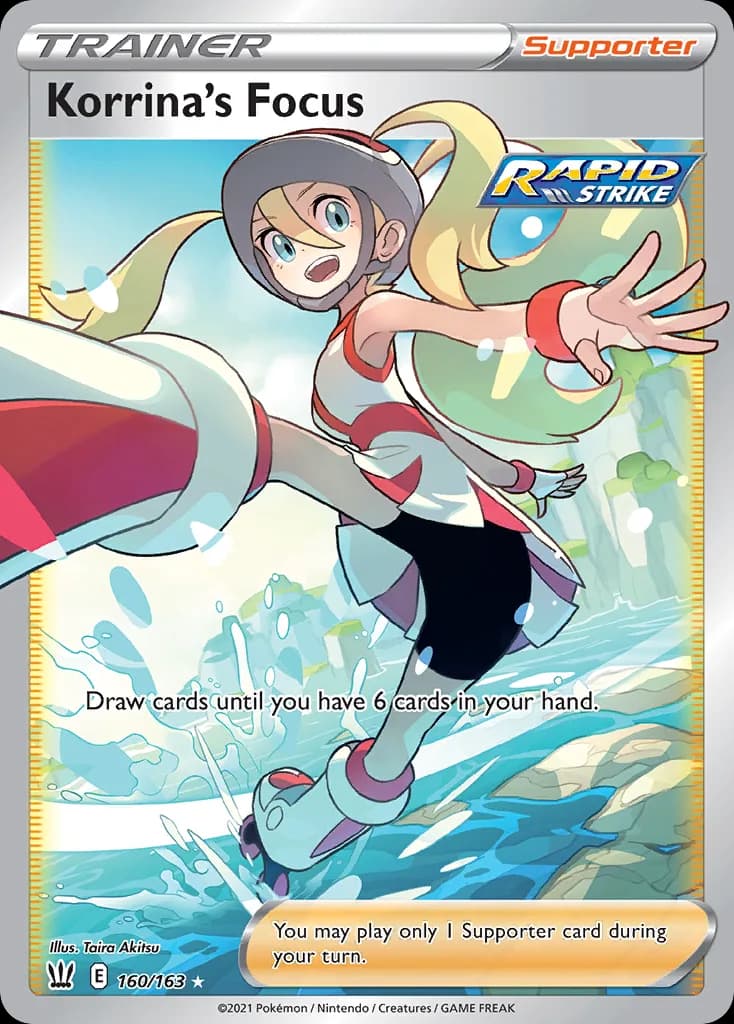 Battle Styles Korrina's Focus card front, 160/163