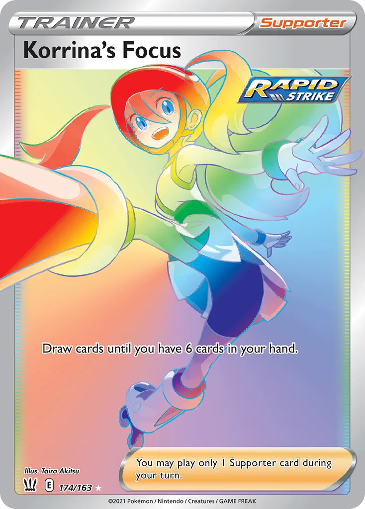 Battle Styles Korrina's Focus card front, 174/163