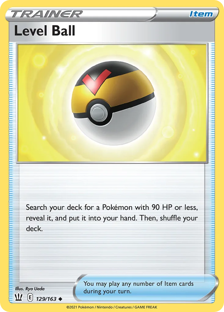 Battle Styles Level Ball card front, 129/163