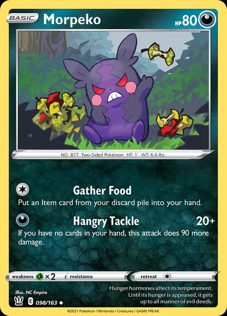 Battle Styles Morpeko card front, 98/163