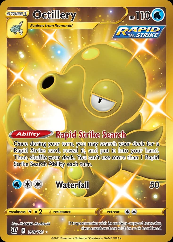 Battle Styles Octillery card front, 178/163