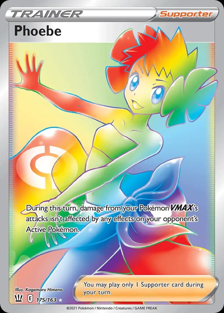 Battle Styles Phoebe card front, 175/163