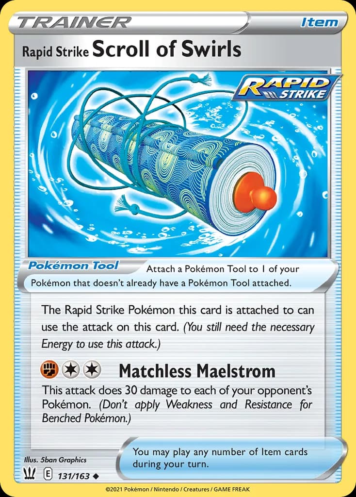 Battle Styles Rapid Strike Scroll of Swirls card front, 131/163