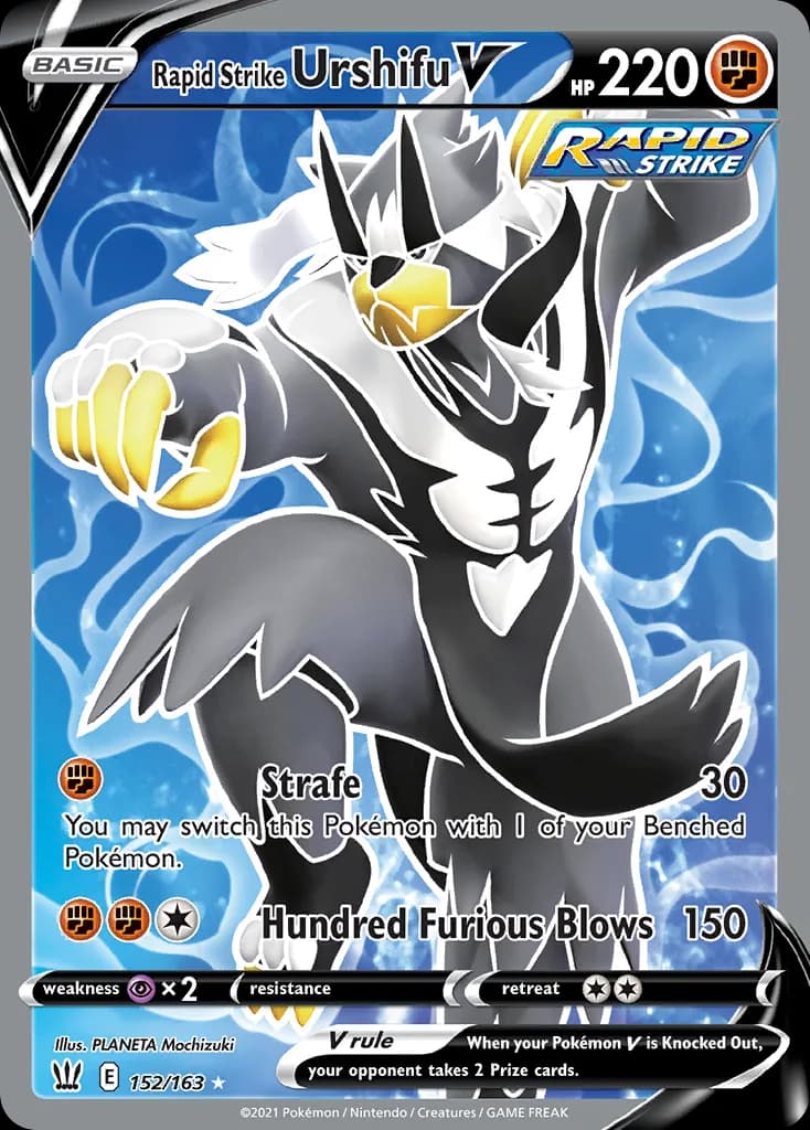 Battle Styles Rapid Strike Urshifu V card front, 152/163