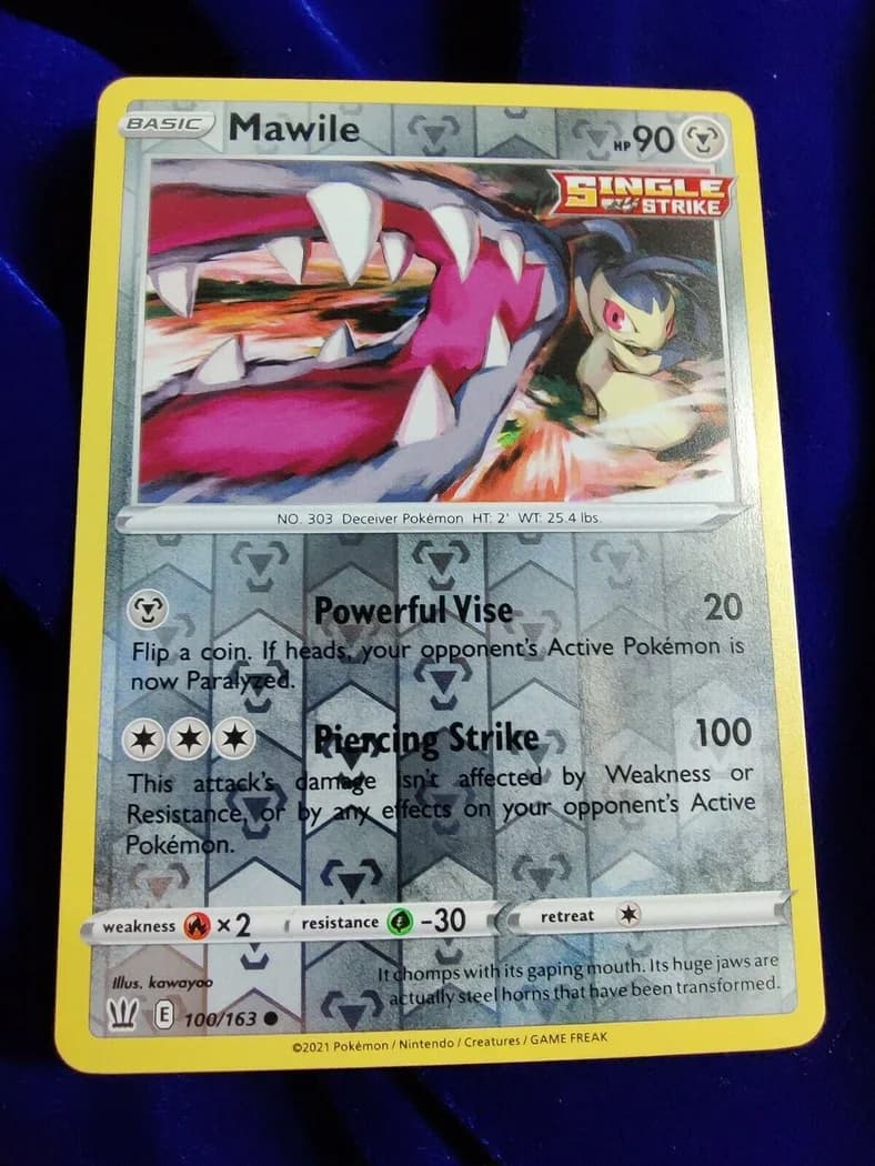Mawile reverse holo card front, Battle Styles 100/163