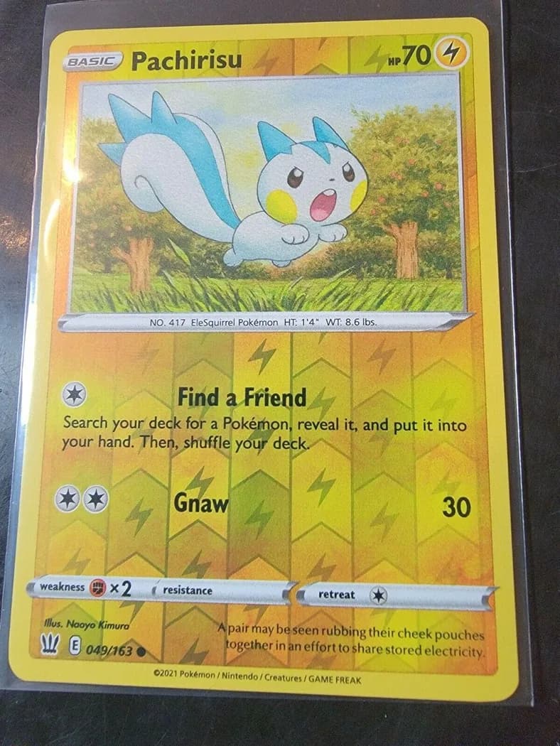 Pachirisu reverse holo card front, Battle Styles 49/163
