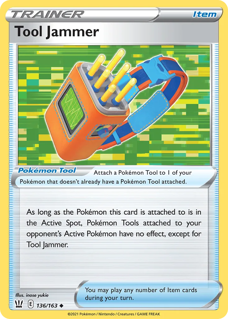 Battle Styles Tool Jammer card front, 136/163