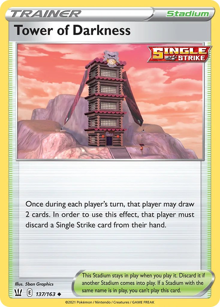 Battle Styles Tower of Darkness card front, 137/163