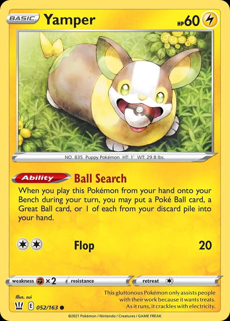 Battle Styles Yamper card front, 52/163