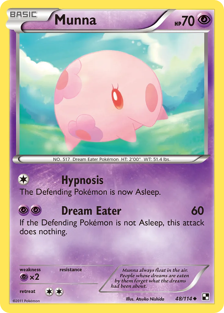 Black & White Munna card front, 48/114