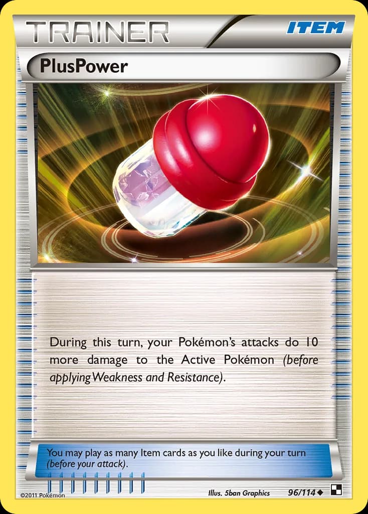 Black & White PlusPower card front, 96/114
