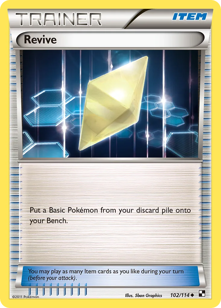Black & White Revive card front, 102/114