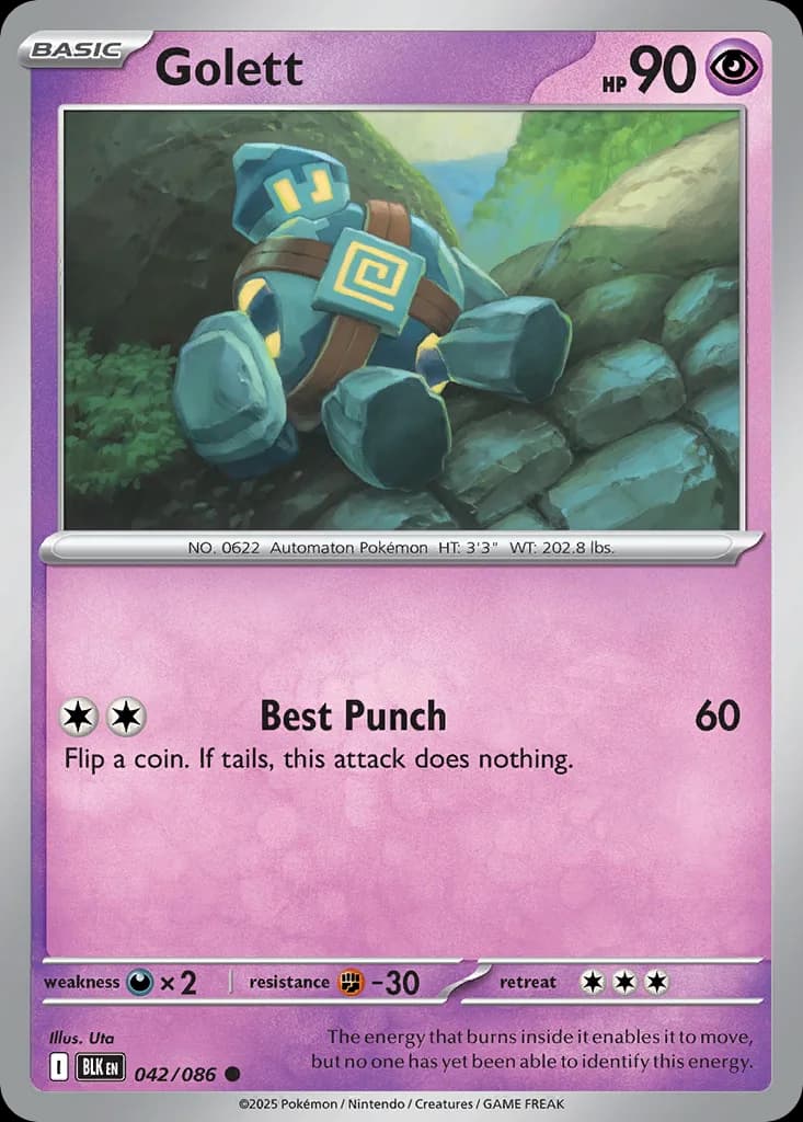 Black Bolt Golett card front, 42/86