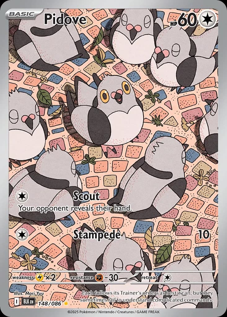 Black Bolt Pidove card front, 148/86