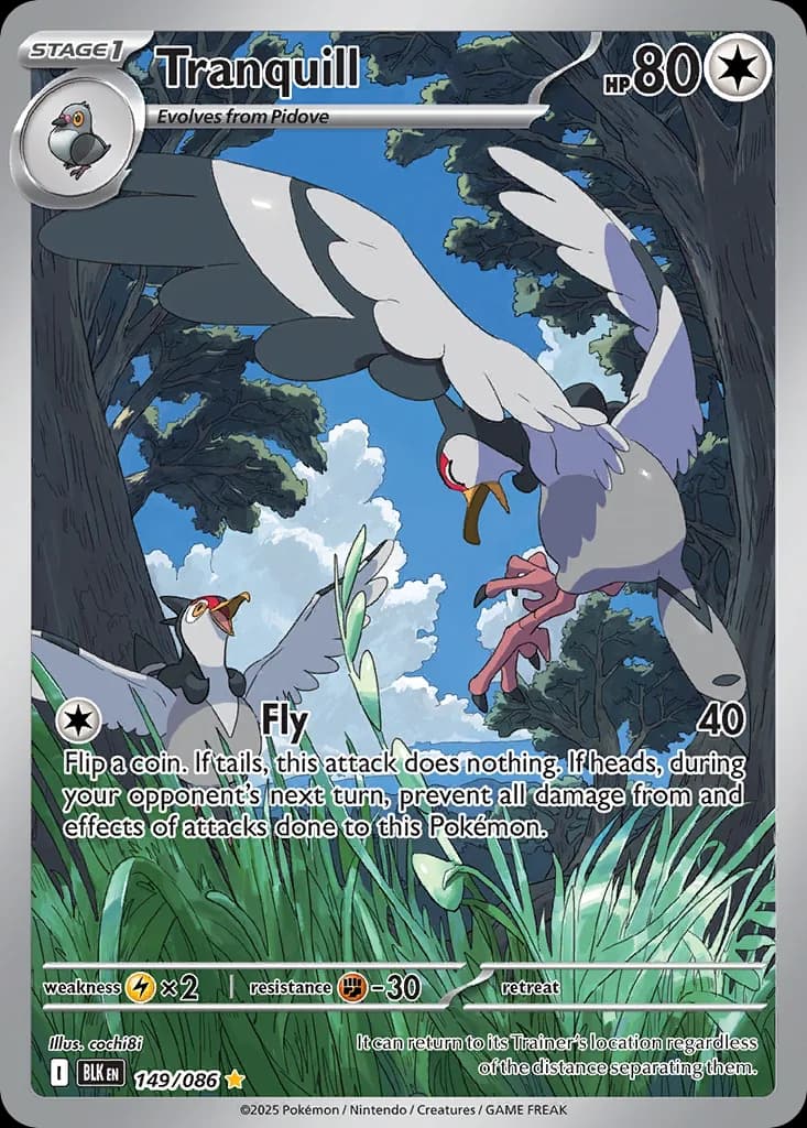 Black Bolt Tranquill card front, 149/86