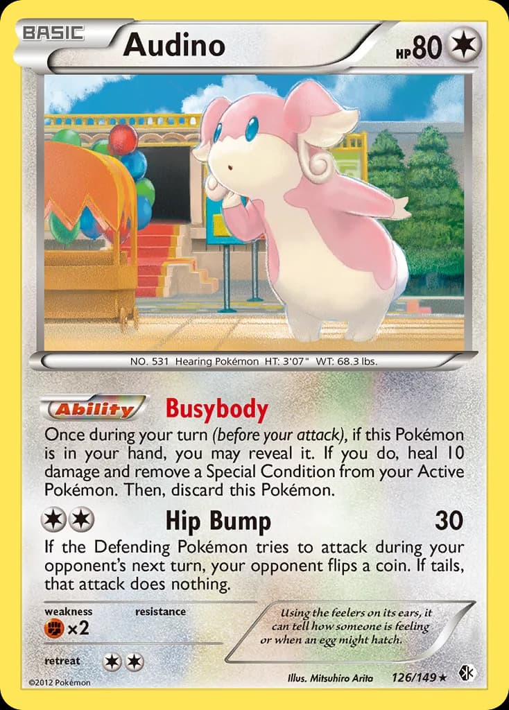 Boundaries Crossed Audino card front, 126/149