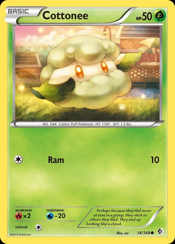 Boundaries Crossed Cottonee card front, 14/149