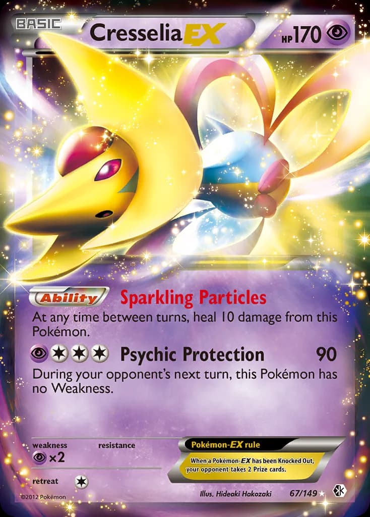 Boundaries Crossed Cresselia-EX card front, 67/149