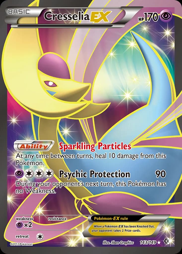 Boundaries Crossed Cresselia-EX card front, 143/149