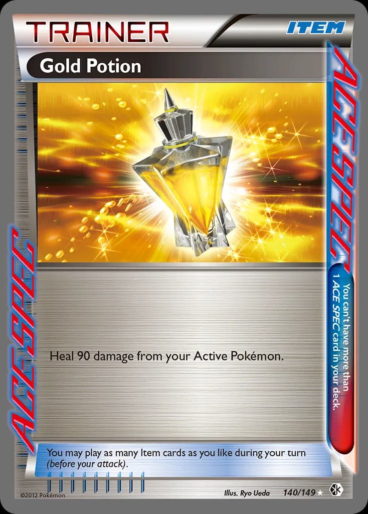 Boundaries Crossed Gold Potion card front, 140/149