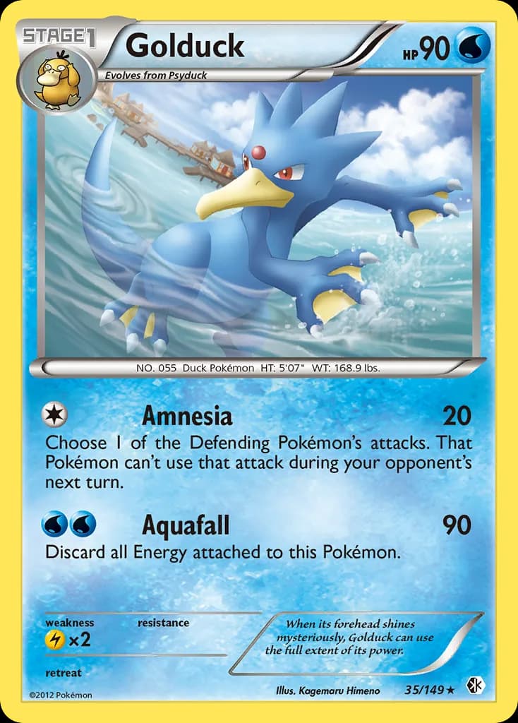 Boundaries Crossed Golduck card front, 35/149