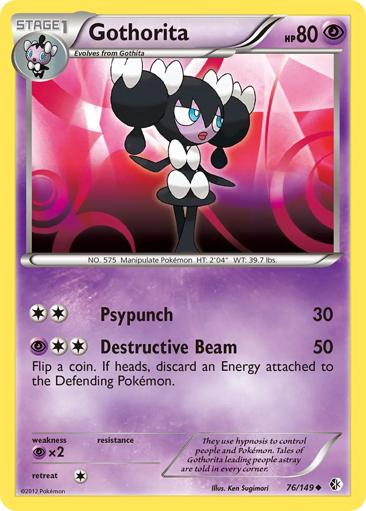 Boundaries Crossed Gothorita card front, 76/149