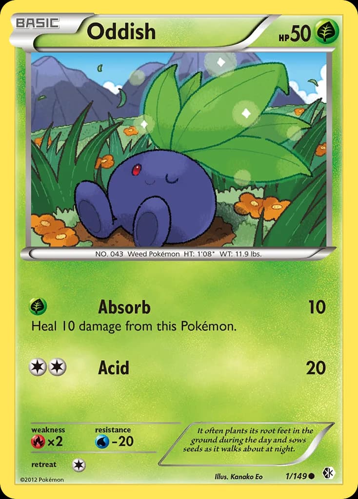 Boundaries Crossed Oddish card front, 1/149