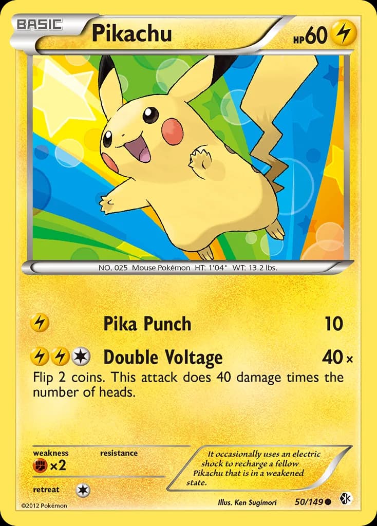 Boundaries Crossed Pikachu card front, 50/149