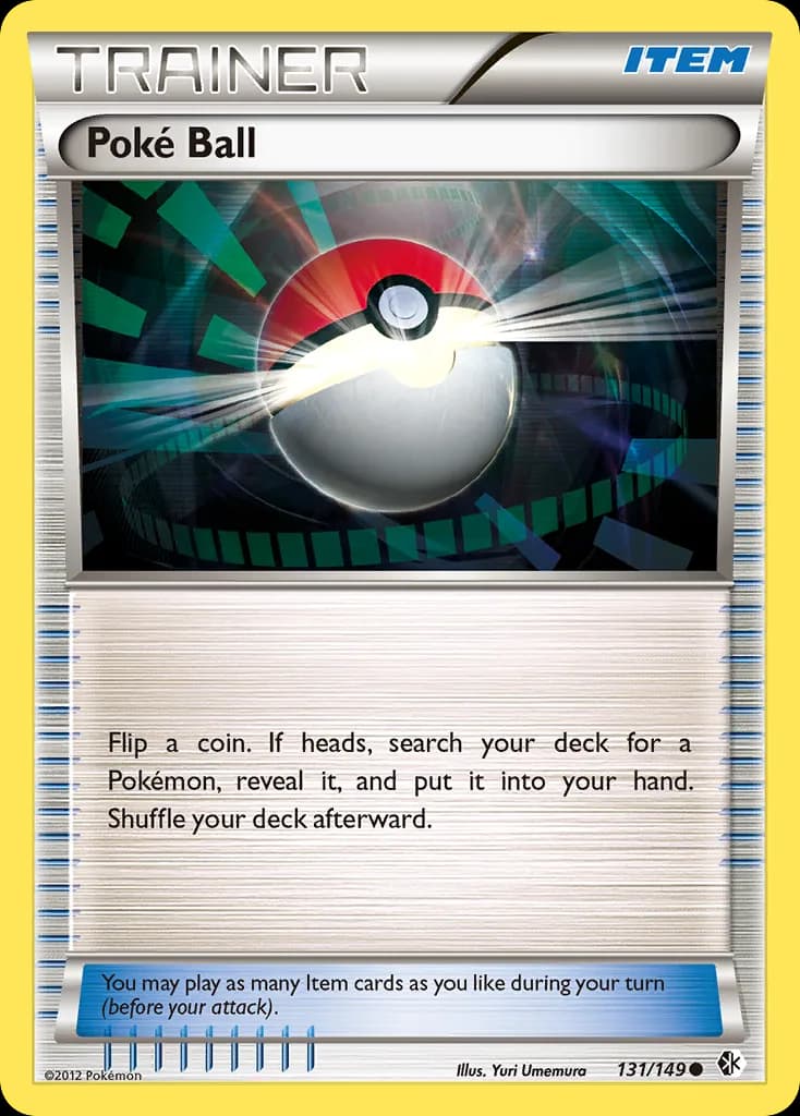 Boundaries Crossed Poké Ball card front, 131/149