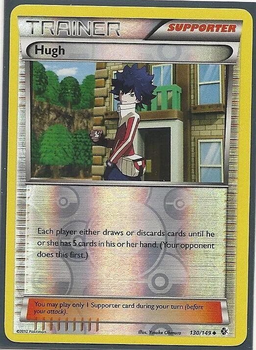 Hugh reverse holo card front, Boundaries Crossed 130/149