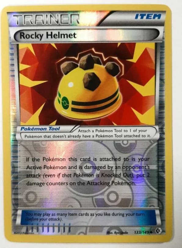 Rocky Helmet reverse holo card front, Boundaries Crossed 133/149