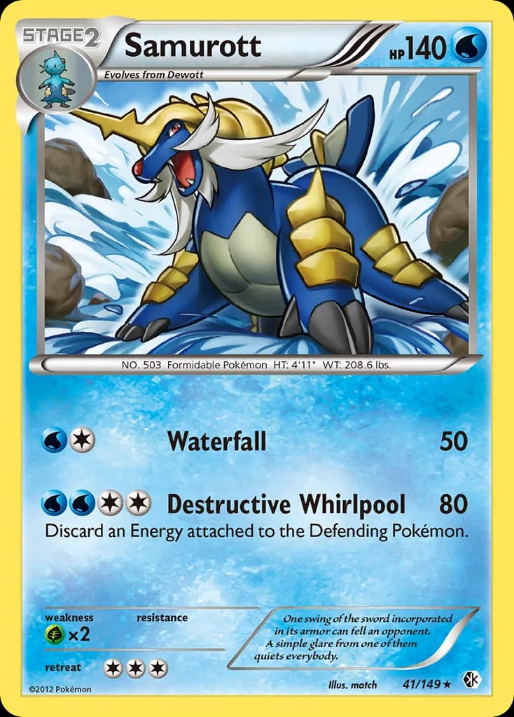 Boundaries Crossed Samurott card front, 41/149