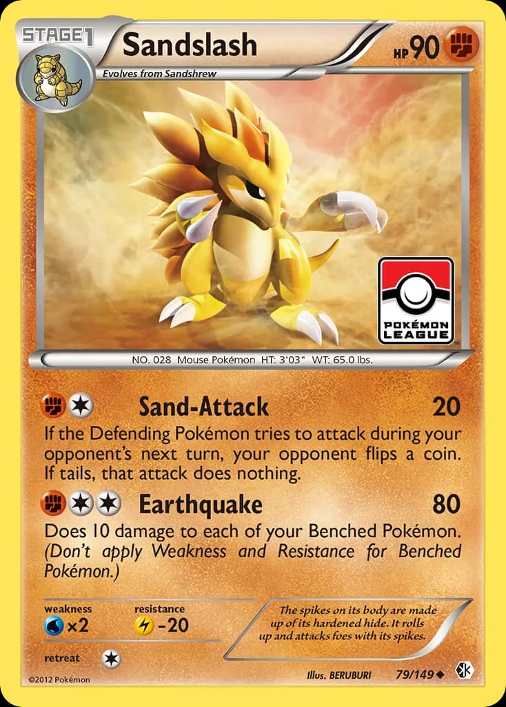 Boundaries Crossed Sandslash card front, 79/149
