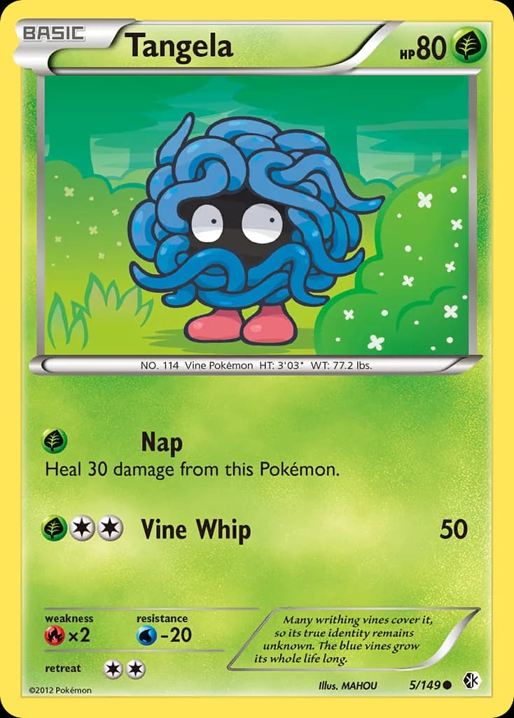 Boundaries Crossed Tangela card front, 5/149