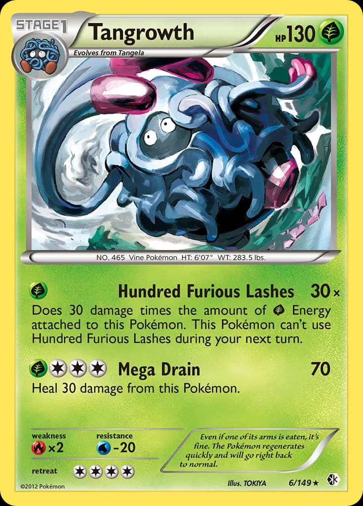 Boundaries Crossed Tangrowth card front, 6/149