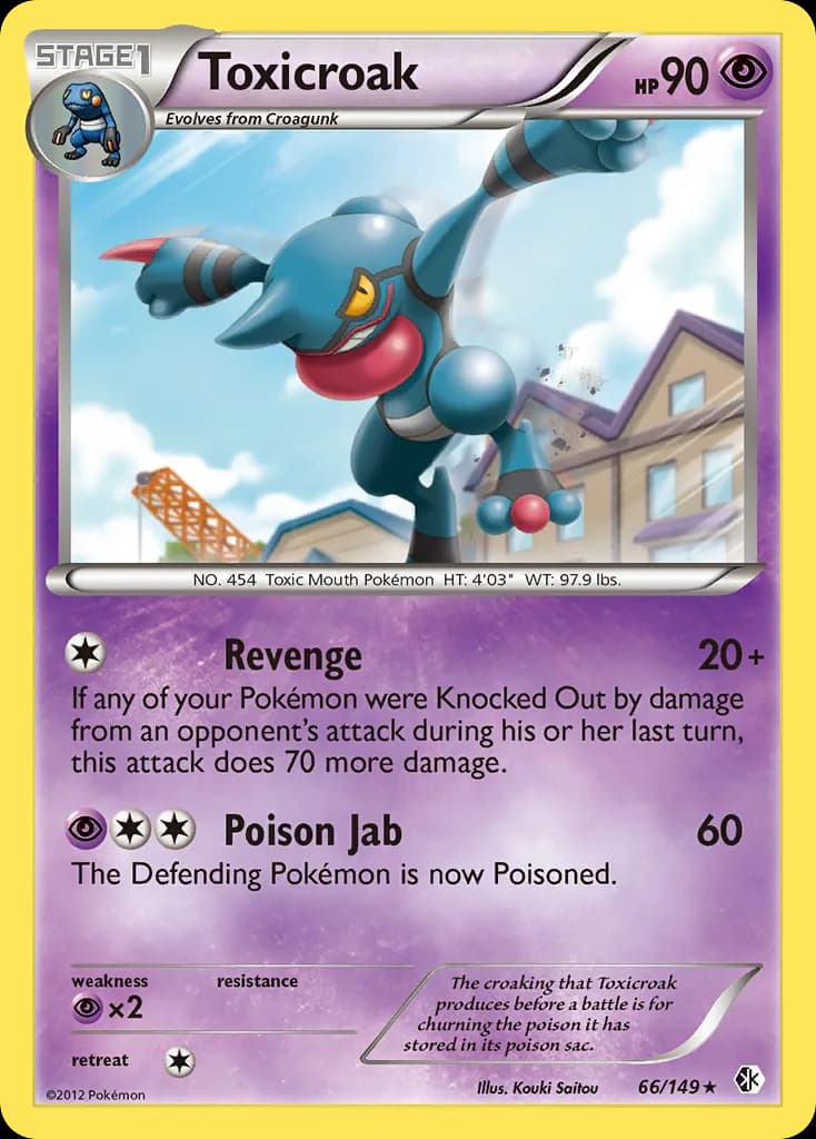 Boundaries Crossed Toxicroak card front, 66/149