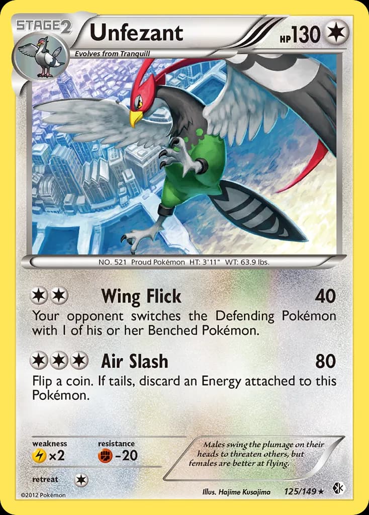 Boundaries Crossed Unfezant card front, 125/149