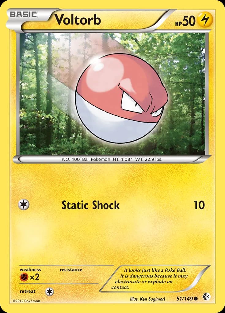 Boundaries Crossed Voltorb card front, 51/149