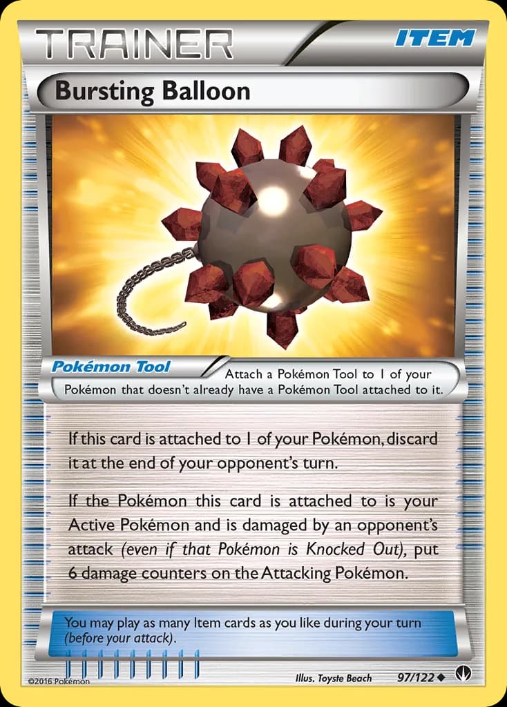 BREAKpoint Bursting Balloon card front, 97/122