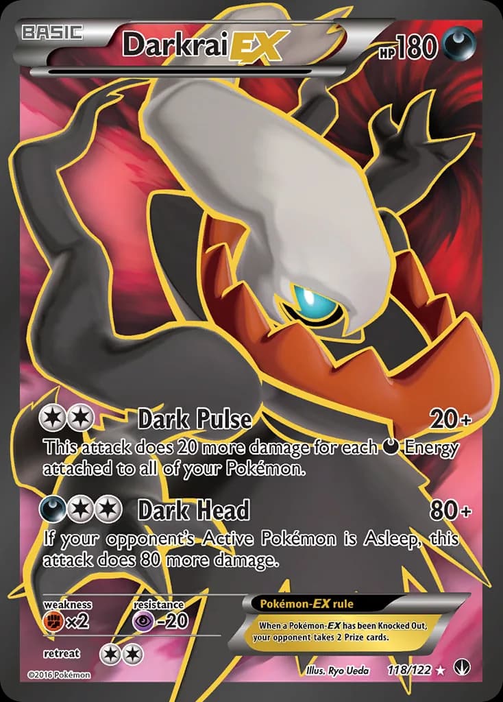 Darkrai-EX card front, BREAKpoint 118/122