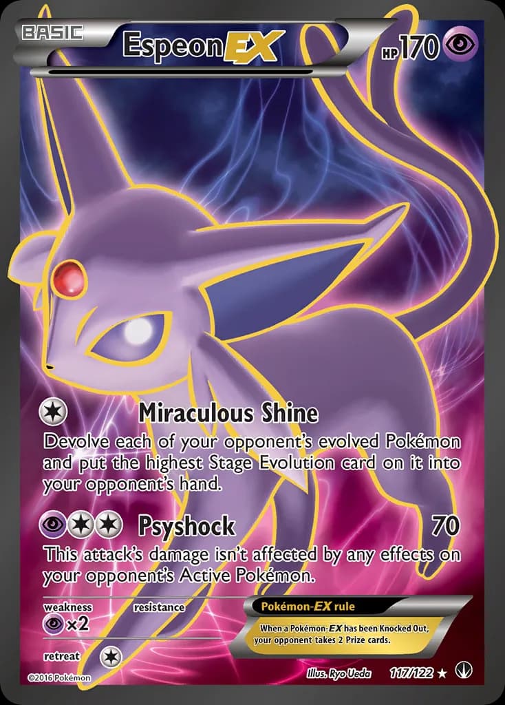 BREAKpoint Espeon-EX card front, 117/122